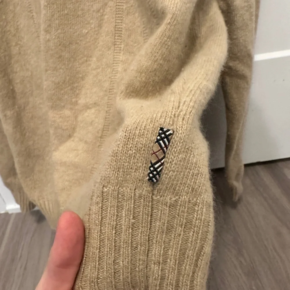 Burberry Camel Crewneck Sweater - Picture 3 of 5